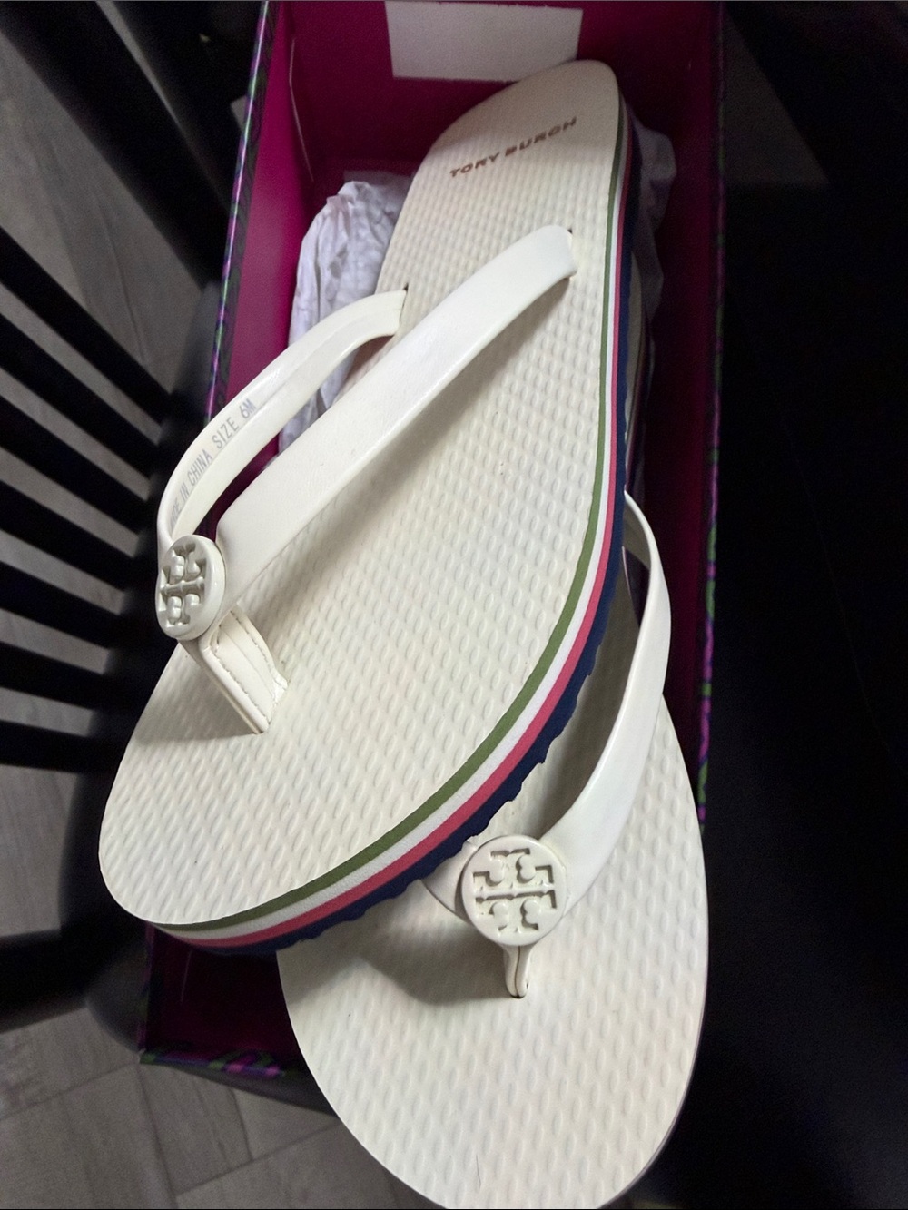 Tory Burch mini Minnie flip flop